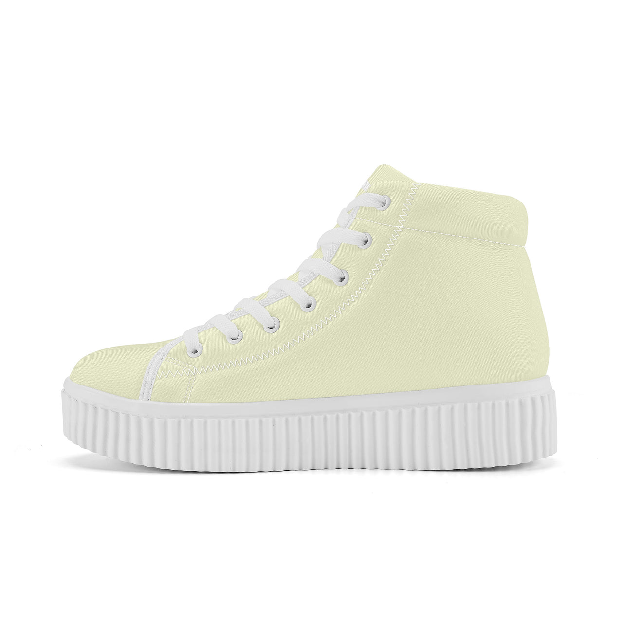 OOTO - CANARY YELLOW - Women's High Top Platform Shoes - 1 COLOR -