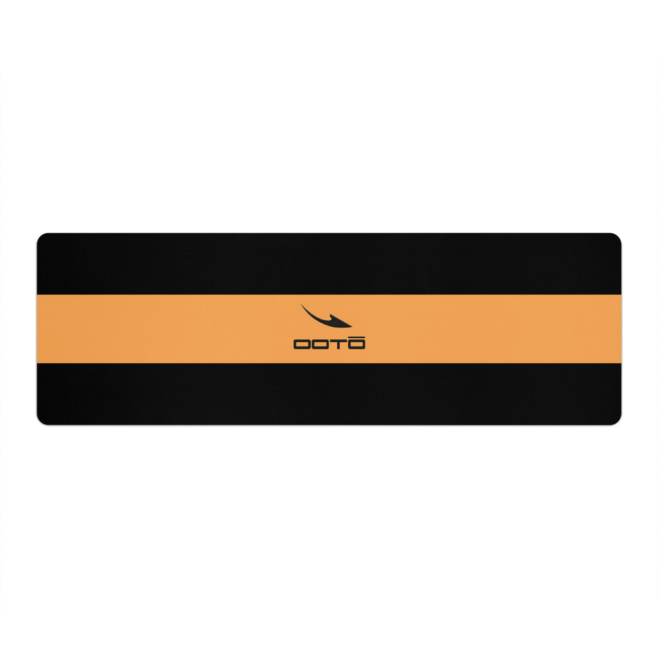 OOTO - Yoga Mat - Neon orange stripe -