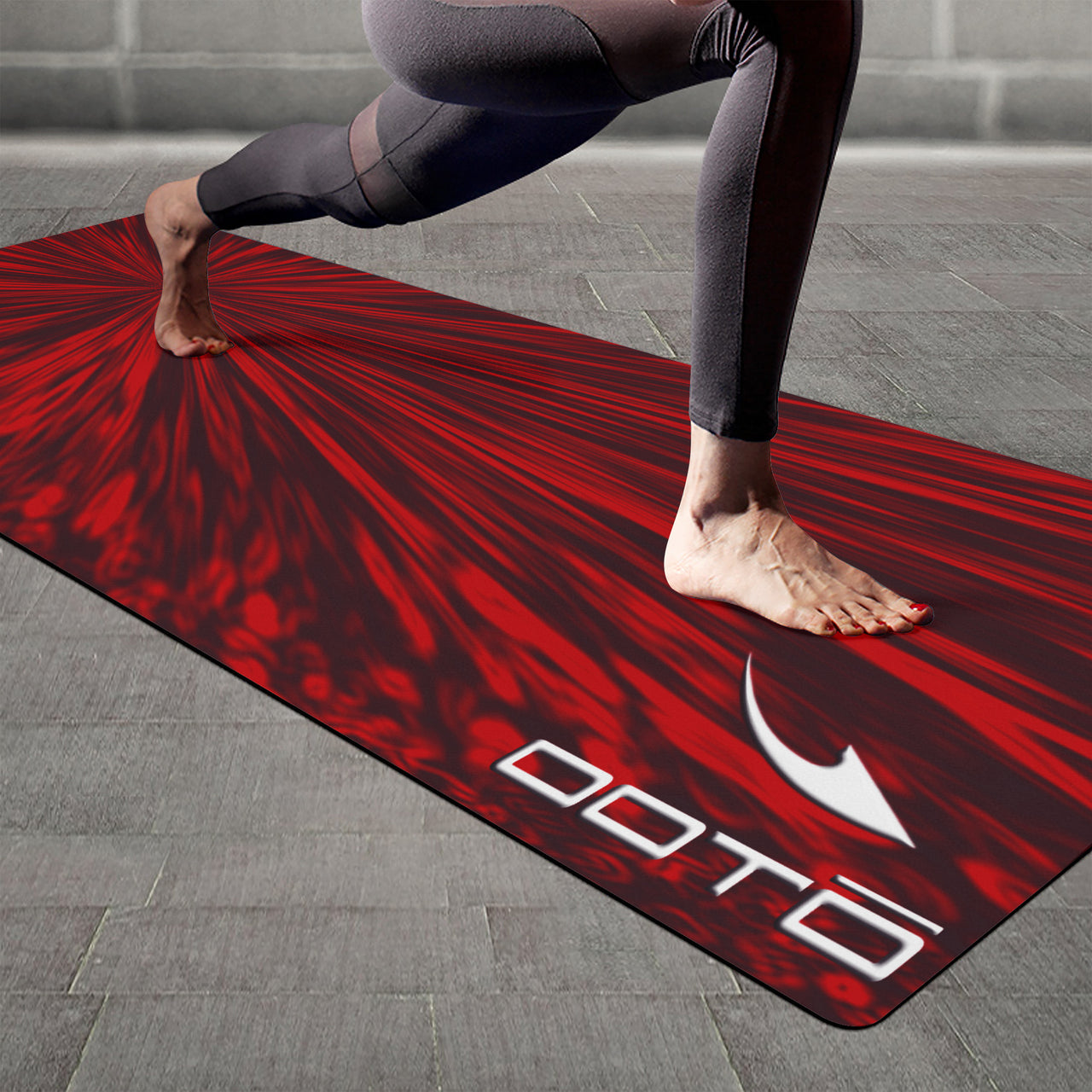 OOTO - Yoga Mat - Motivation in red 2