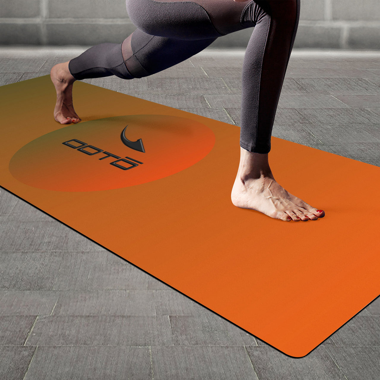 OOTO - Yoga Mat - Orbital gradient orange - green -