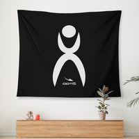 Thumbnail for OOTO - GLYPHIC EN WHITE - Wall Tapestry - 3 SIZES -