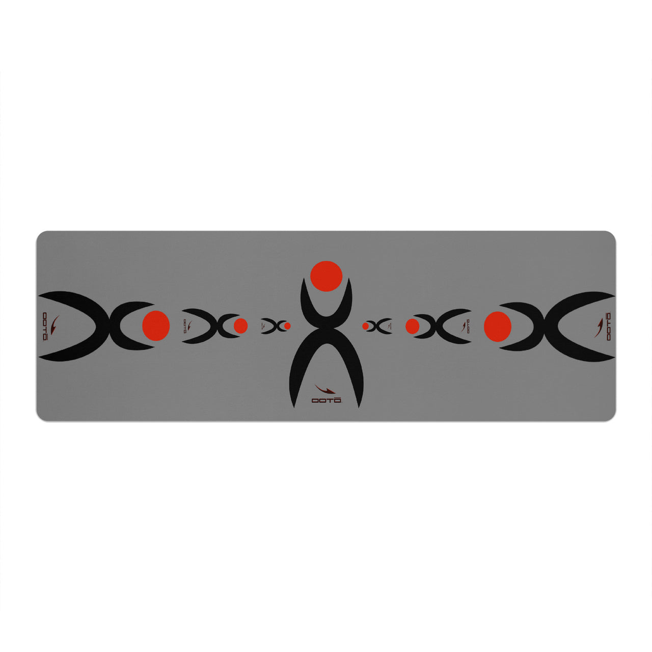 OOTO - Yoga Mat - Glyphics red and black