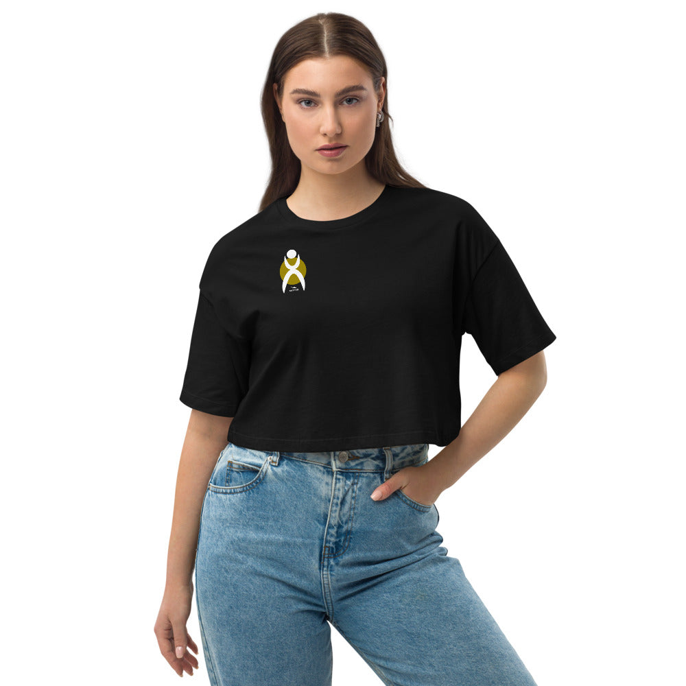 Loose drop shoulder crop top - 3 COLORS -