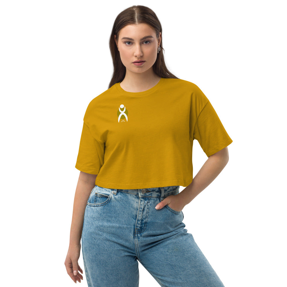 Loose drop shoulder crop top - 3 COLORS -