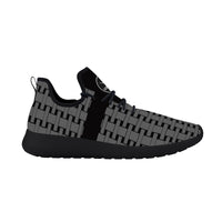 Thumbnail for OOTO - Lightweight Mesh Knit Sneaker - GREY WEAVE ON BLACK - Black soles - 1 COLOR -