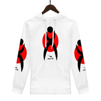 Thumbnail for OOTO - GLYPHIC EN BLACK OVER RED - Men's Hoodie - 1 COLOR -