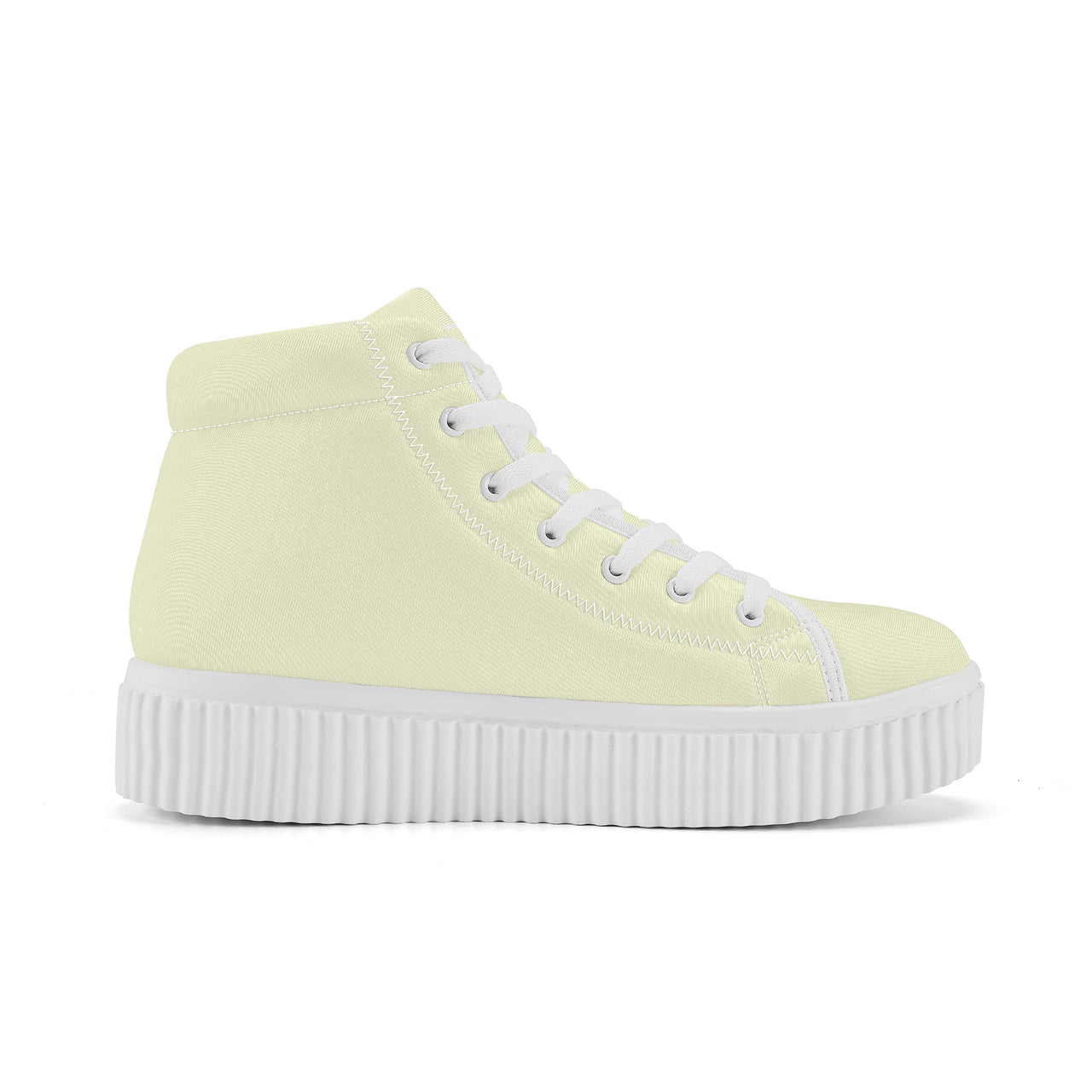 OOTO - CANARY YELLOW - Women's High Top Platform Shoes - 1 COLOR -