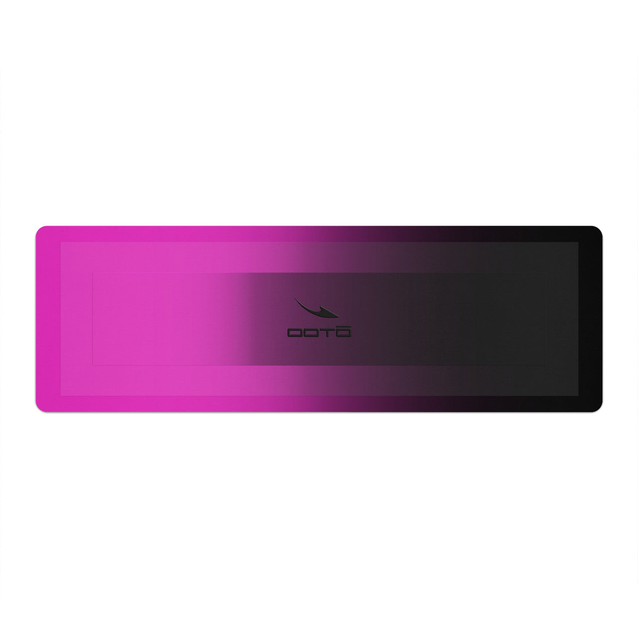 OOTO - Yoga Mat - Neon pink fade to black -