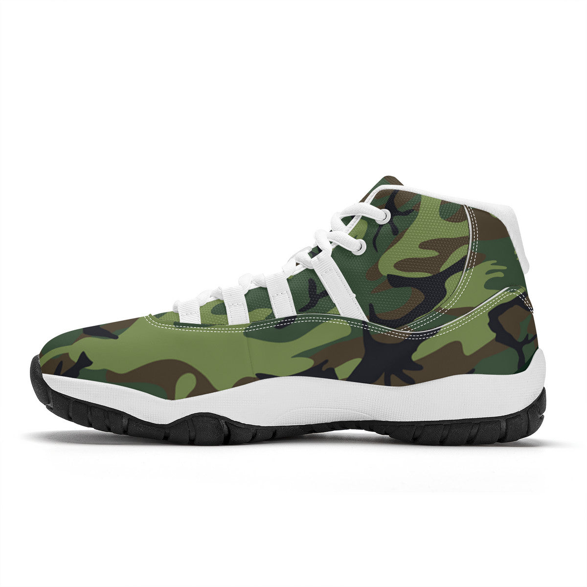 OOTO - FULL COURT CAMO - High Top Air Retro Sneakers - 1 CAMO COLOR -