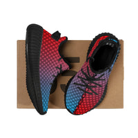 Thumbnail for OOTO - A GRADIENT EN RD & BLUE - D18 Kids Mesh Knit Sneaker - Black soles - 1 COLOR -