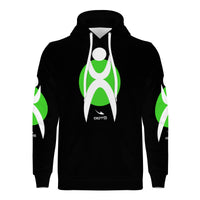 Thumbnail for OOTO - GLYPHIC EN BLACK OVER LIME - Men's Hoodie - 1 COLOR -