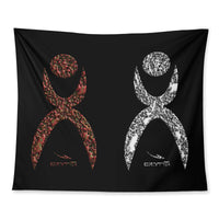 Thumbnail for OOTO - GLYPHICS EN HALTED PHASES - D34 Wall Tapestry - 3 SIZES -