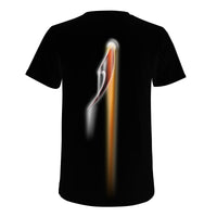 Thumbnail for USA OOTO / FLAMING DASH - D61 Men's All Over Print T-Shirt - 1 COLOR -