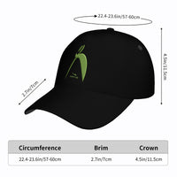 Thumbnail for OOTO - BIG STEPPIN GLYPHIC - METALLIC LIME 3D PRINT - HC_T9 Curved Brim Baseball Cap - 1 COLOR -