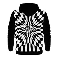 Thumbnail for OOTO - CHECKERED PAST - D55 Men's All Over Print Hoodie - 1 COLOR -