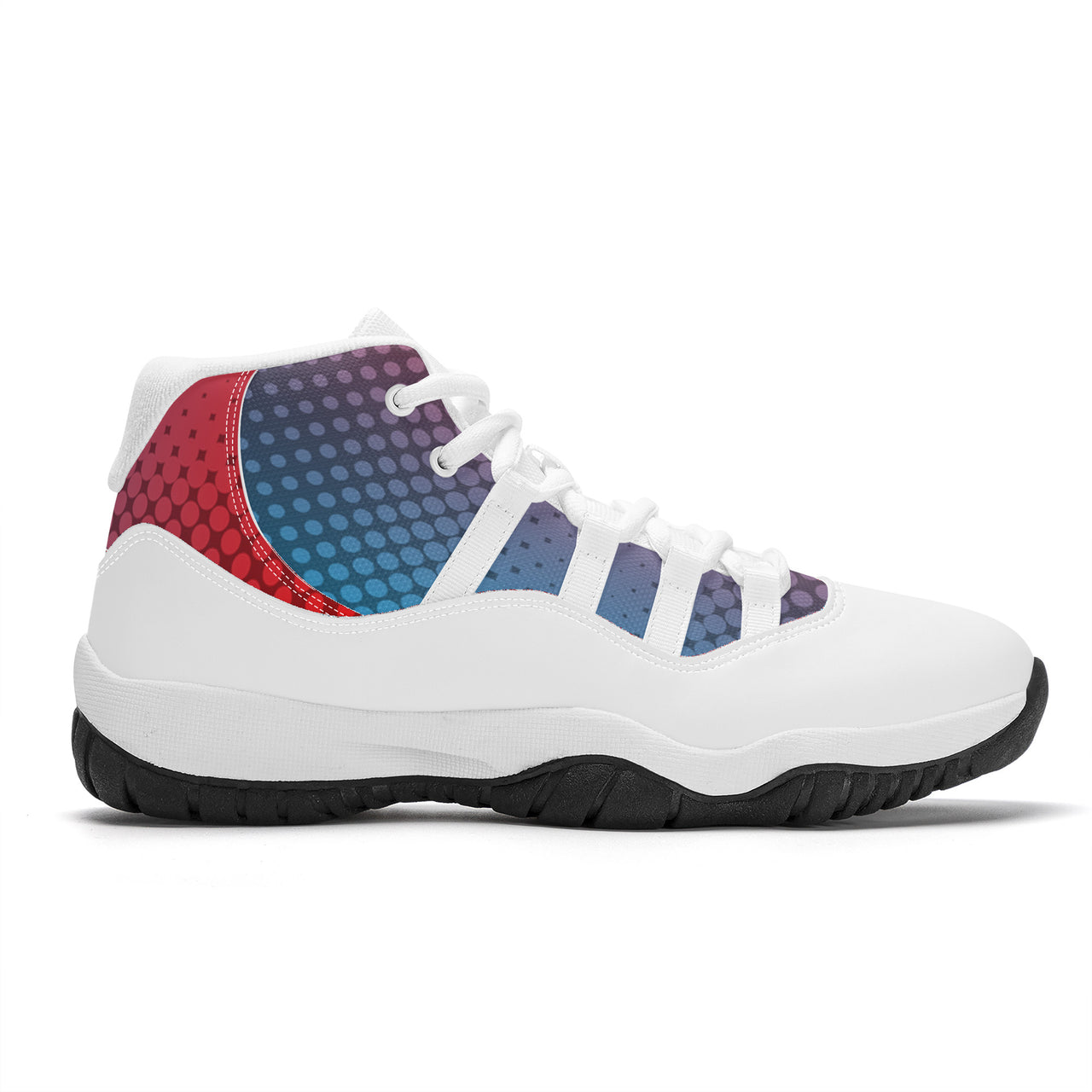 OOTO - GRADIENT FADE - High Top Air Retro Sneakers - White soles - 1 COLOR -