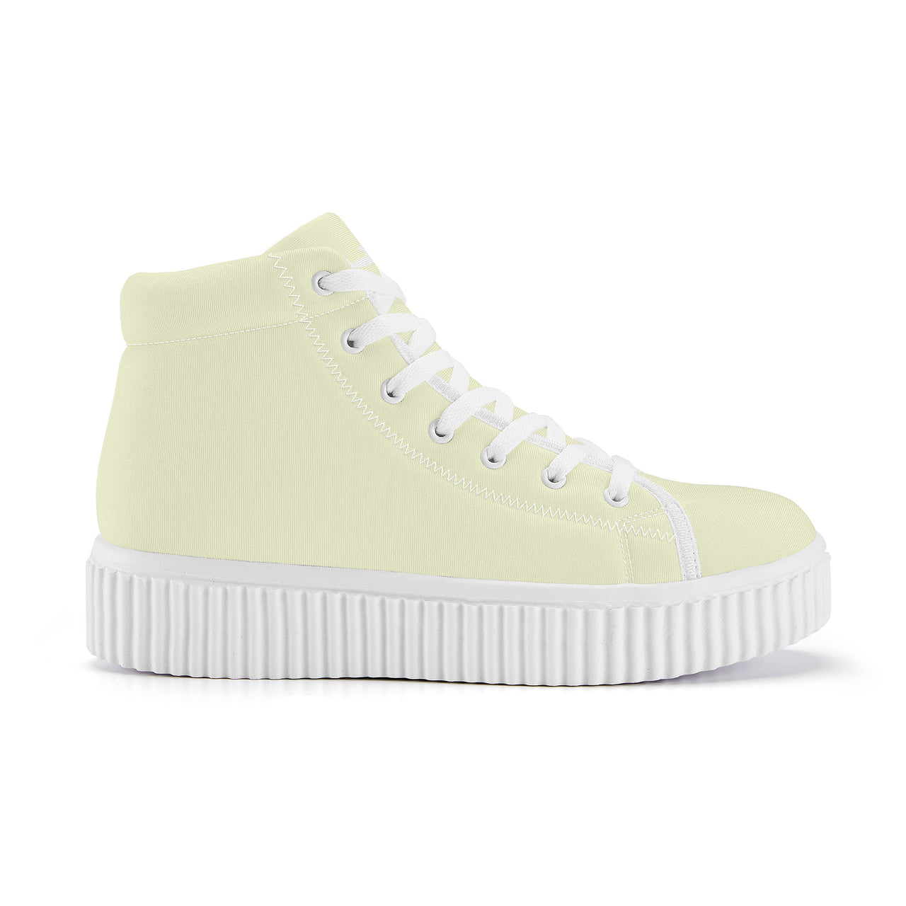 OOTO - CANARY YELLOW - Women's High Top Platform Shoes - 1 COLOR -