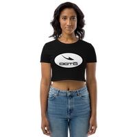 Thumbnail for DASH EN BLACK - WHITE OVAL - Organic Crop Top - 2 COLORS -