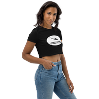 Thumbnail for DASH EN BLACK - WHITE OVAL - Organic Crop Top - 2 COLORS -