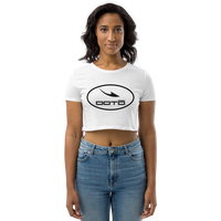 Thumbnail for DASH EN BLACK - WHITE OVAL - Organic Crop Top - 2 COLORS -