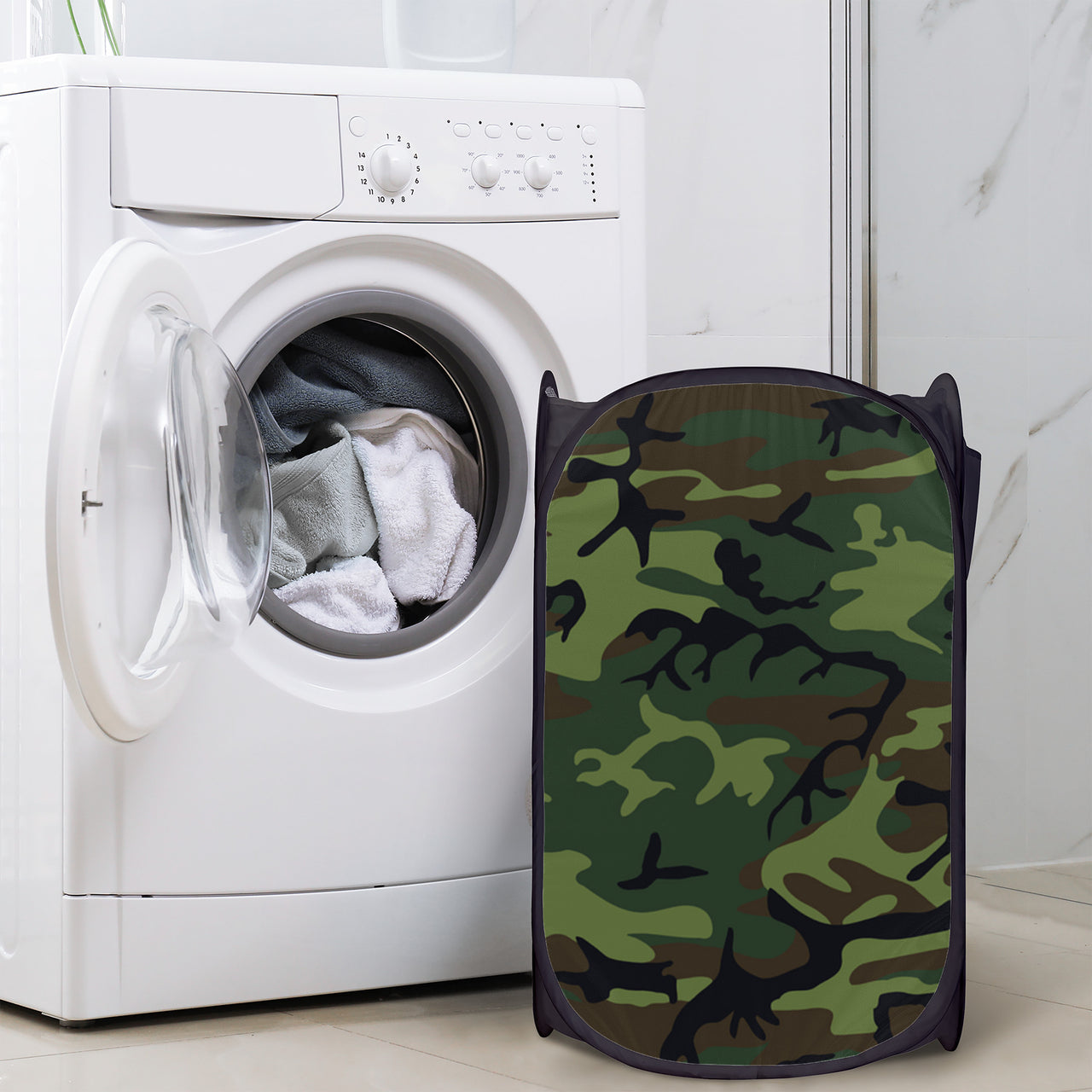 OOTO - CAMO - SF_D99 Laundry Hampers Black - 1 COLOR -