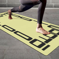 Thumbnail for OOTO - Yoga Mat - Black frame on pale yellow