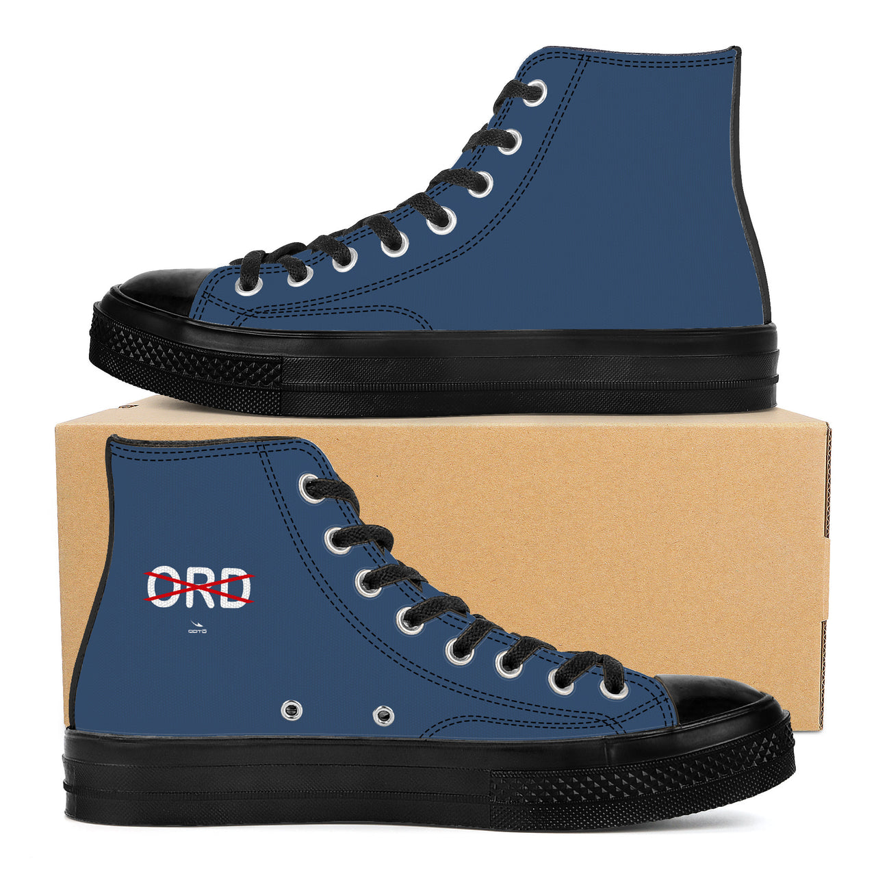 OOTO - NO ORDinary - SF_D71 High Top Canvas Shoes - Black soles - 1 COLOR -