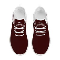 Thumbnail for OOTO - Mesh Knit Sneakers -  DEEP RED - White soles - 1 COLOR -