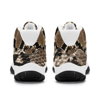 Thumbnail for OOTO - SNAKE SKIN (print) High Top Air Retro Sneakers - White soles - 1 COLOR -