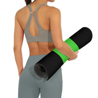 Thumbnail for OOTO - Yoga Mat - Neon lime stripe -