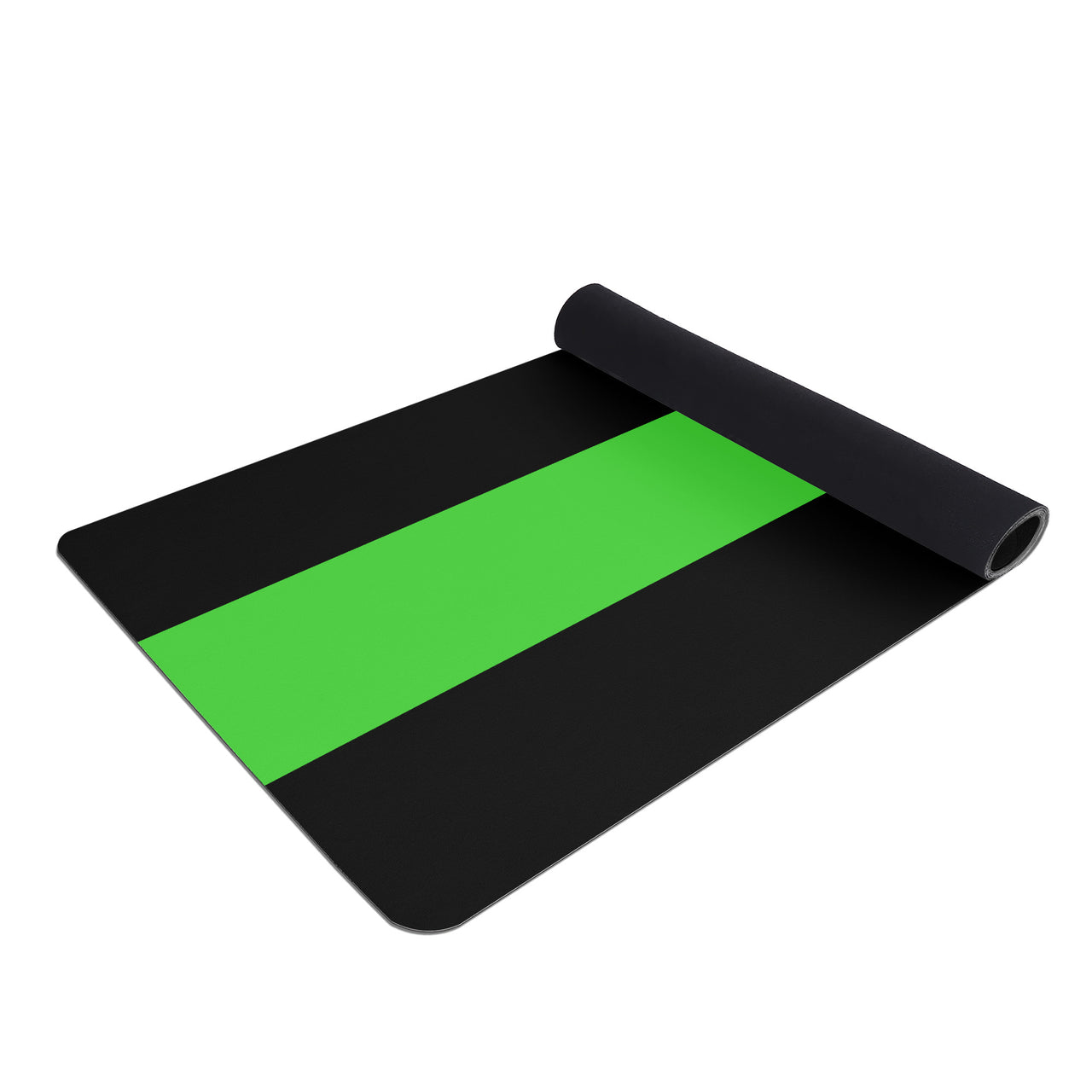 OOTO - Yoga Mat - Neon lime stripe -