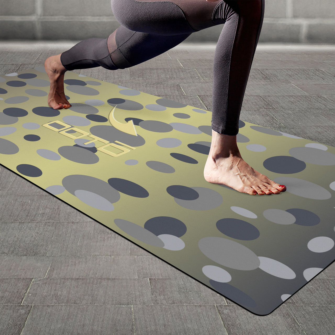 OOTO - Yoga Mat - Grayed Confetti