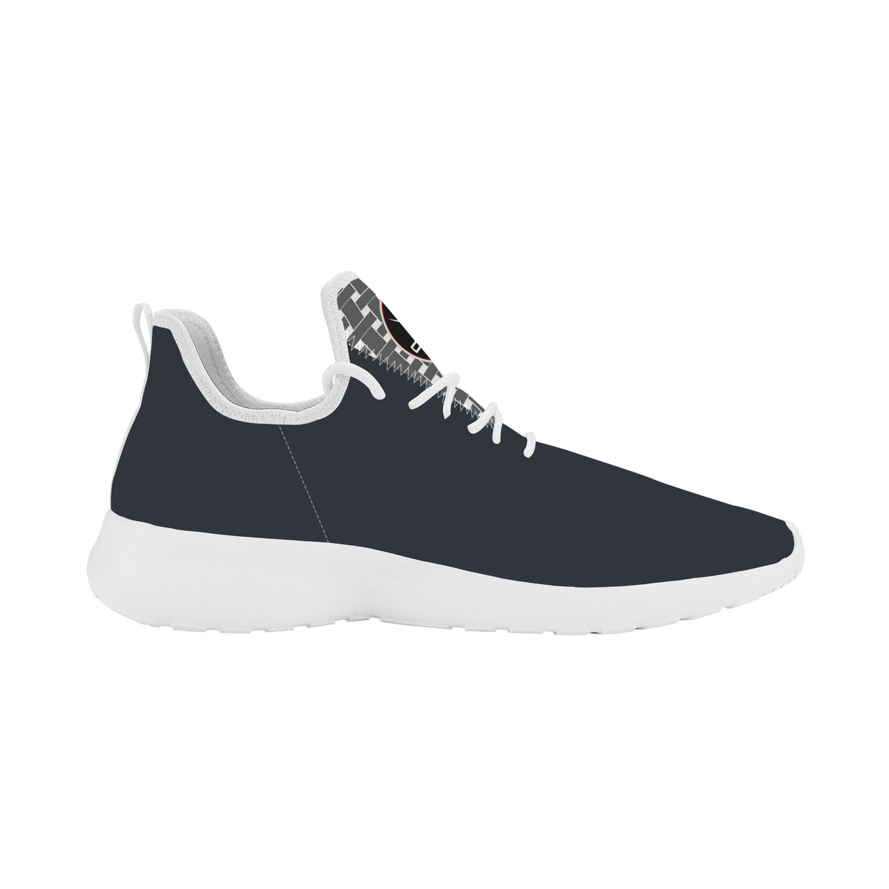 OOTO - SF_F39 Lightweight Mesh Knit Sneaker - Grey weave tongue - CLASSIC B & W RED HOVER - 1 COLOR -