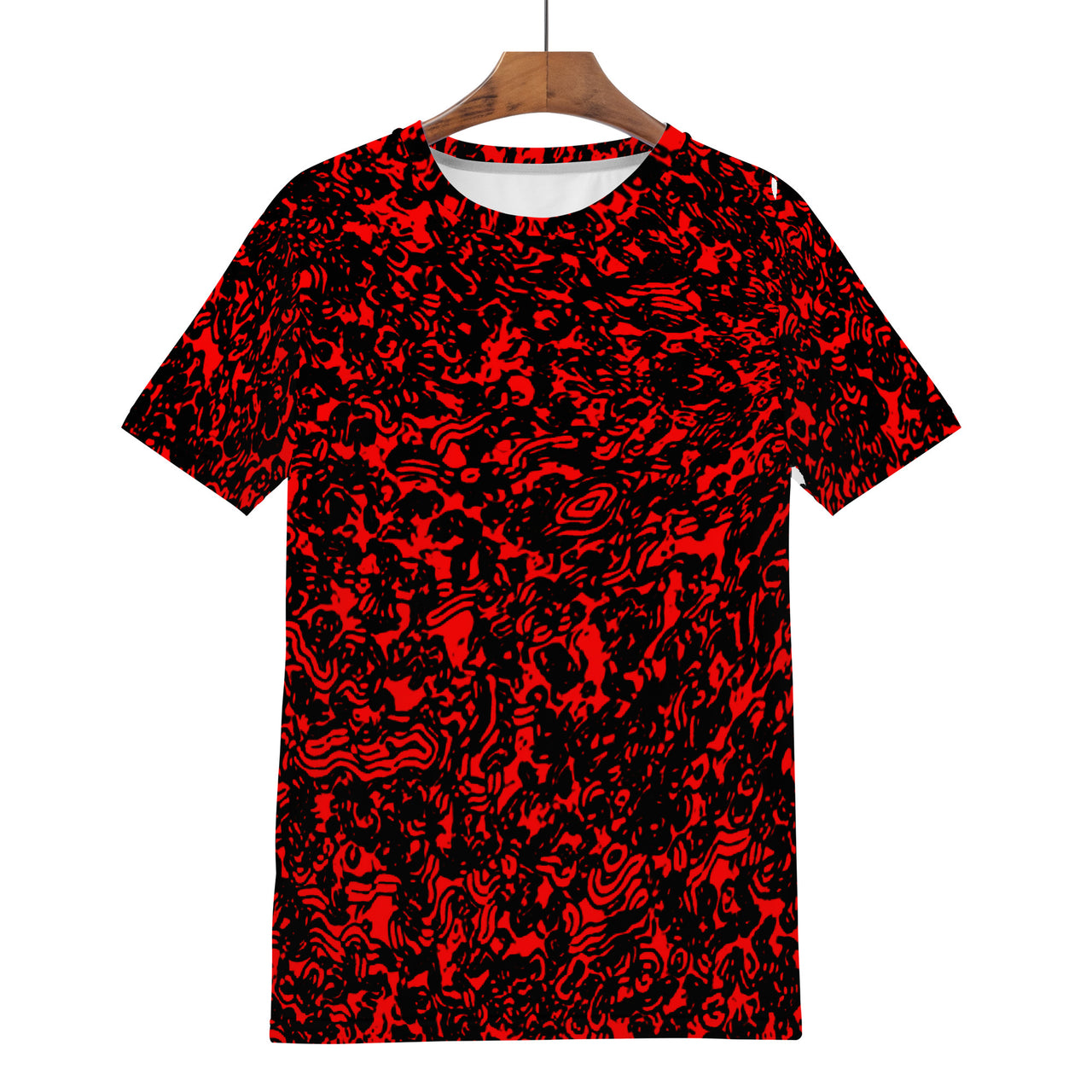 RED STATIC - D61 Men's All Over Print T-Shirt - 1 COLOR -