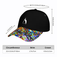 Thumbnail for OOTO - BIG STEPPIN GLYPHIC WT - PLASMATIC BRIM - HC_T9 Curved Brim Baseball Cap - 1 COLOR -