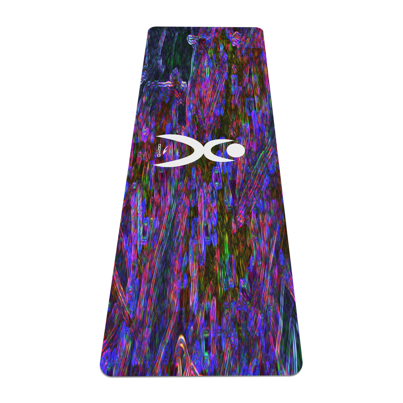 OOTO - Yoga Mat - Glyphic en white over purple neon storm