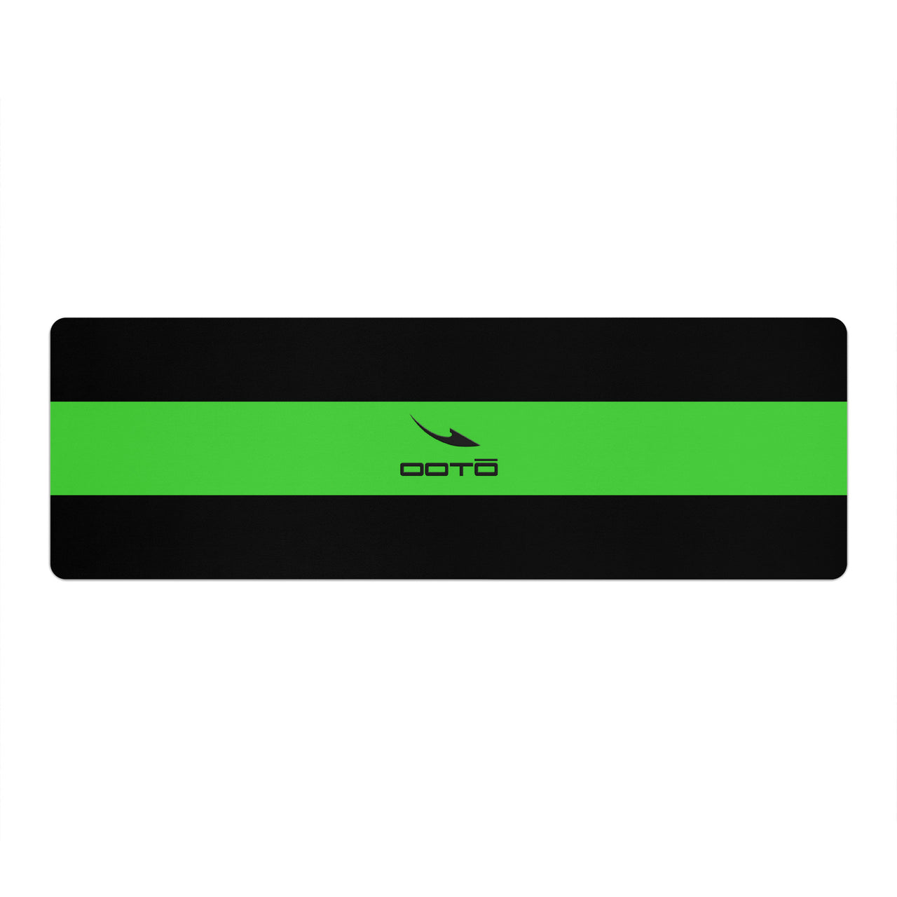 OOTO - Yoga Mat - Neon lime stripe -