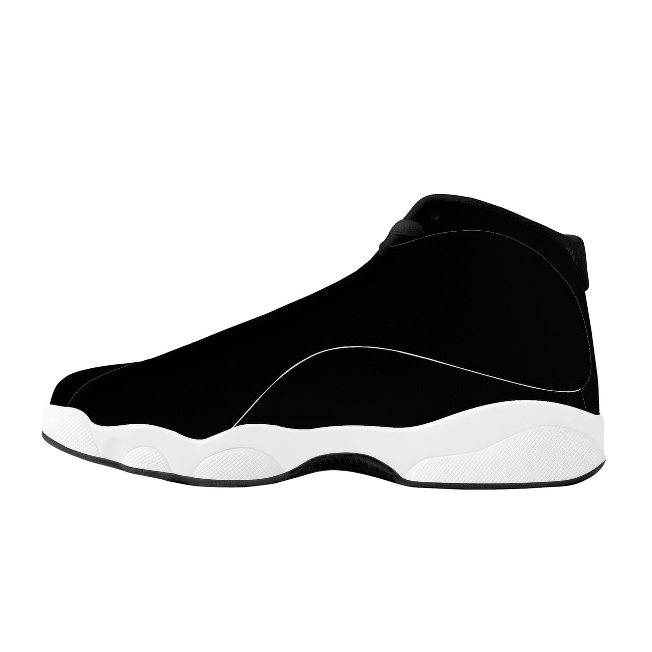 OOTO - EZ BLACK - SF_D89 Basketball Shoes - White soles - Black tread - 1 COLOR -