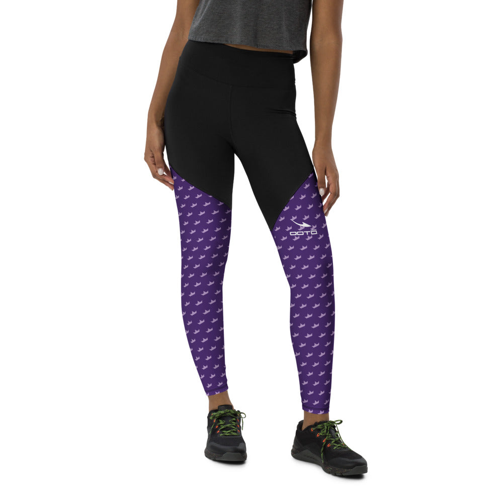 OOTO - DASH EN WHITE - Sports Leggings - PURPLE AMAZE -1 COLOR -