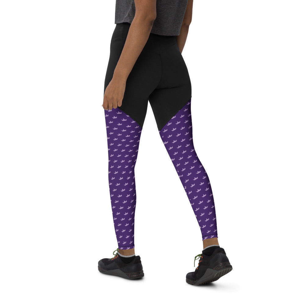 OOTO - DASH EN WHITE - Sports Leggings - PURPLE AMAZE -1 COLOR -