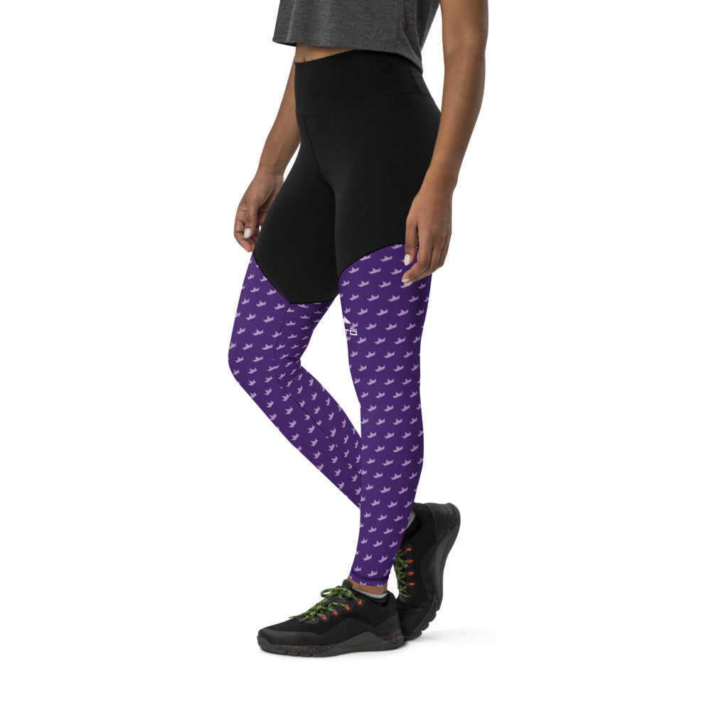 OOTO - DASH EN WHITE - Sports Leggings - PURPLE AMAZE -1 COLOR -