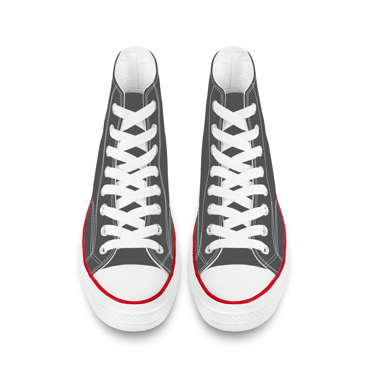 OOTO - GRAY ESCAPE - High Top Canvas Shoes - White soles - 1 COLOR -