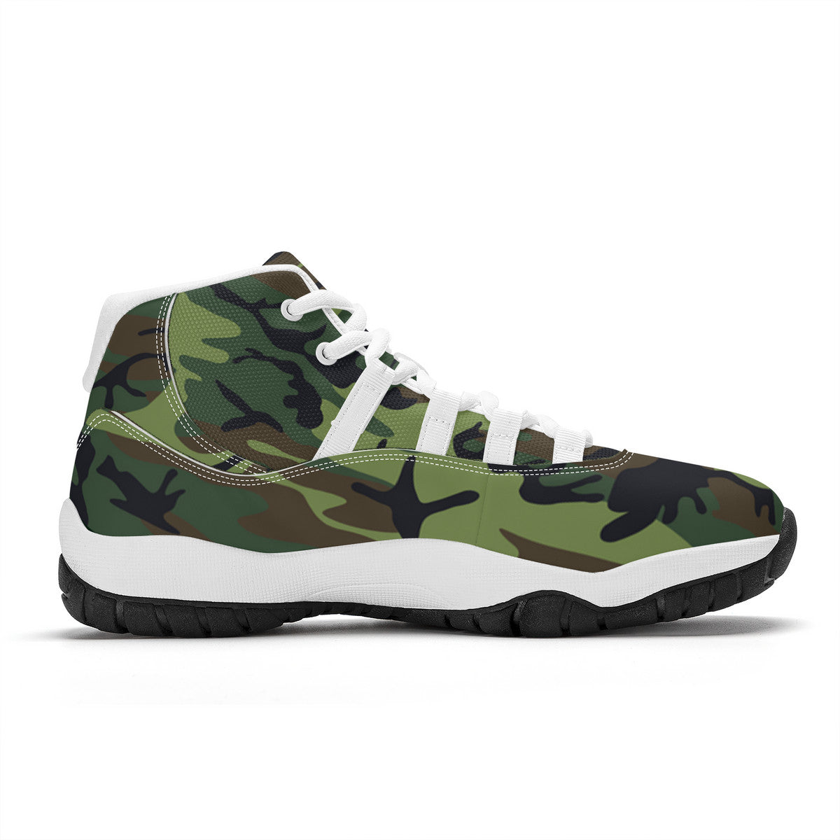 OOTO - FULL COURT CAMO - High Top Air Retro Sneakers - 1 CAMO COLOR -