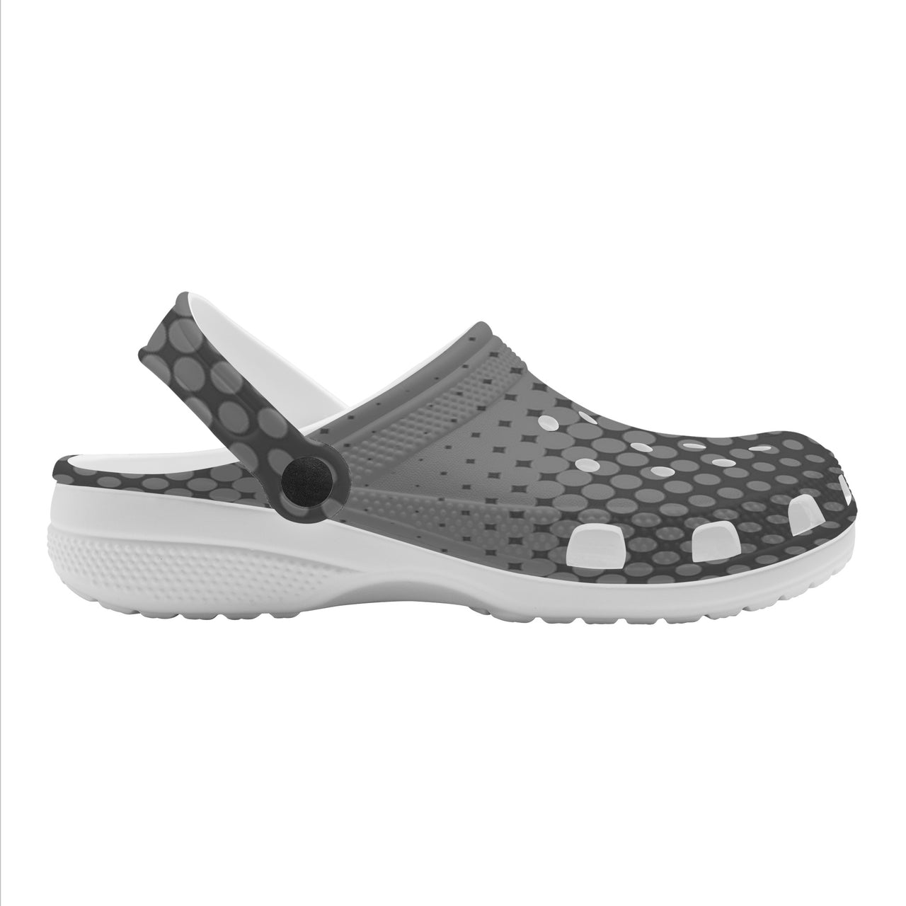 OOTO - GRADIENT EN GREY - WITH (OPTIONAL) PIVOTING HEEL STRAP - Crocs Clogs -