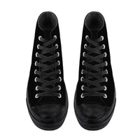 Thumbnail for OOTO - High Top Canvas Shoes - DOWNWARD ORBITAL FADE - Black soles - 1 COLOR -