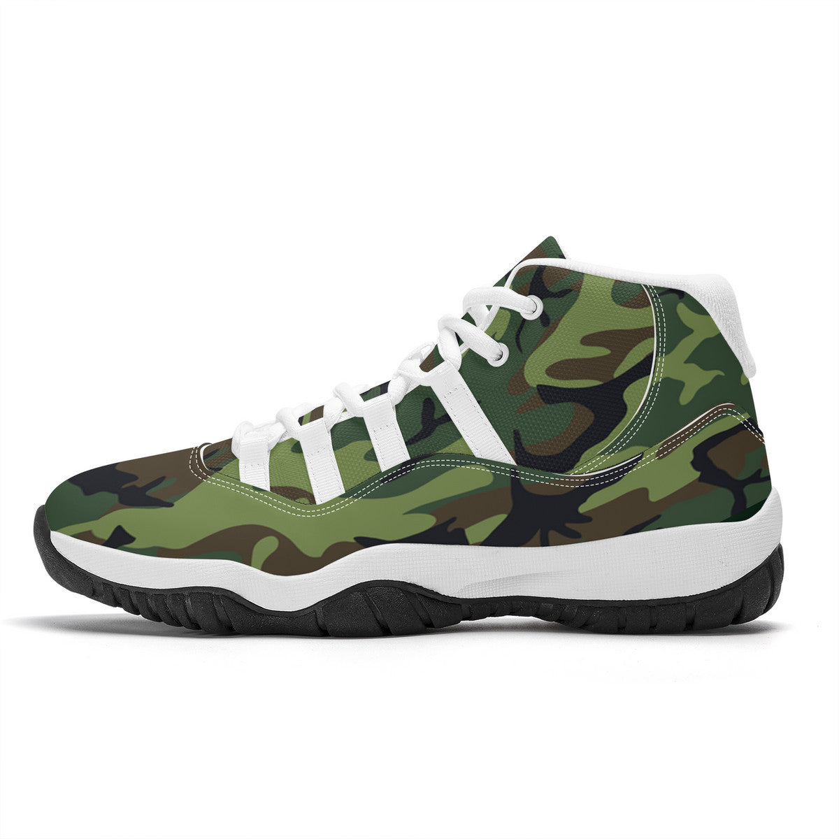 OOTO - FULL COURT CAMO - High Top Air Retro Sneakers - 1 CAMO COLOR -