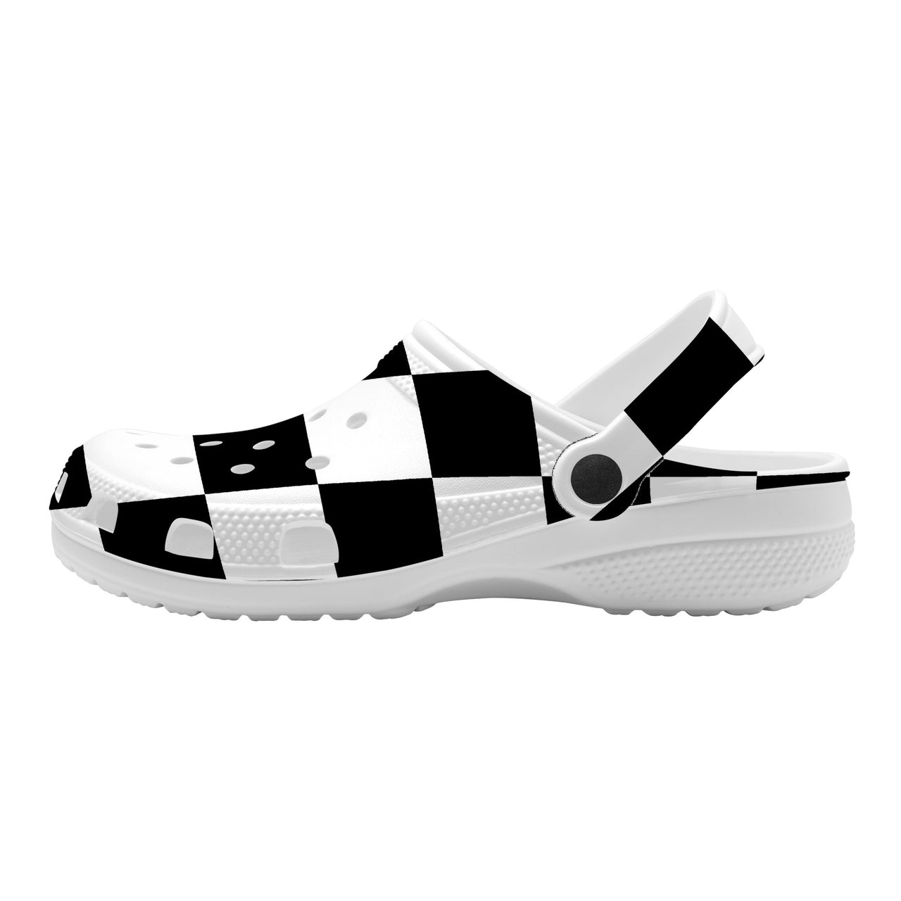 OOTO - CHECKERED - SF_S48_WITH (OPTIONAL) PIVOTING HEEL STRAP - Crocs Clogs -