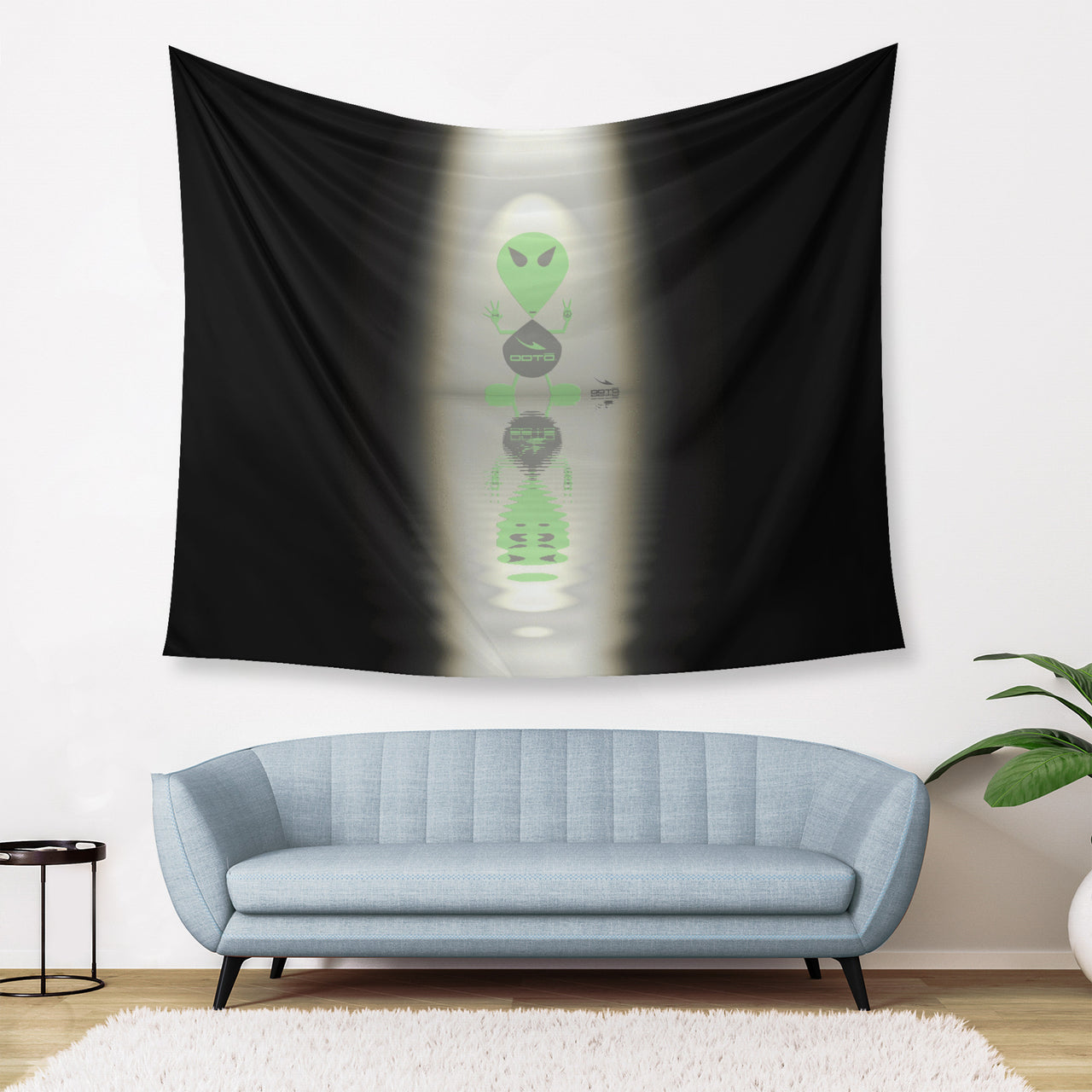 OOTO - AL REFLECTED BEAM DOWN - Wall Tapestry - 3 SIZES -