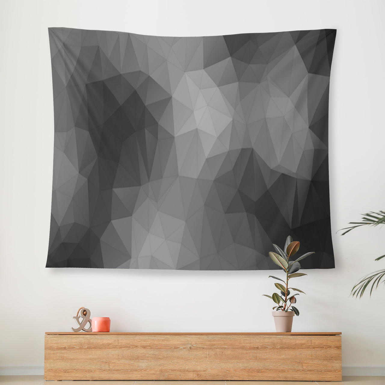 OOTO - SHAPE OF GREY - D34 Wall Tapestry - 3 SIZES -