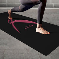 Thumbnail for OOTO - Yoga Mat - Big steppin glyphic en maroon metallic 3D print -